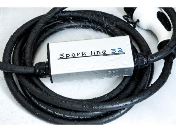 SPARK LINE 32 - kabel ze skrzynką sterującą 22kW, TYPE2-CEE, 32A x 3 fazy, 5m