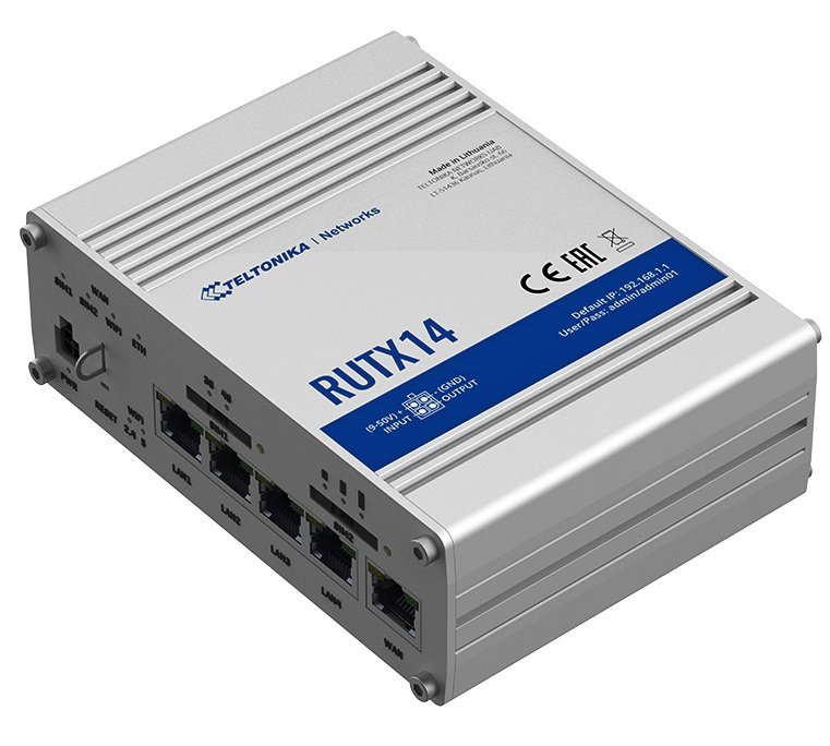 Przemysłowy router komórkowy RUTX14 4G LTE CAT12, Dual SIM, WI-FI i BT - Image 3