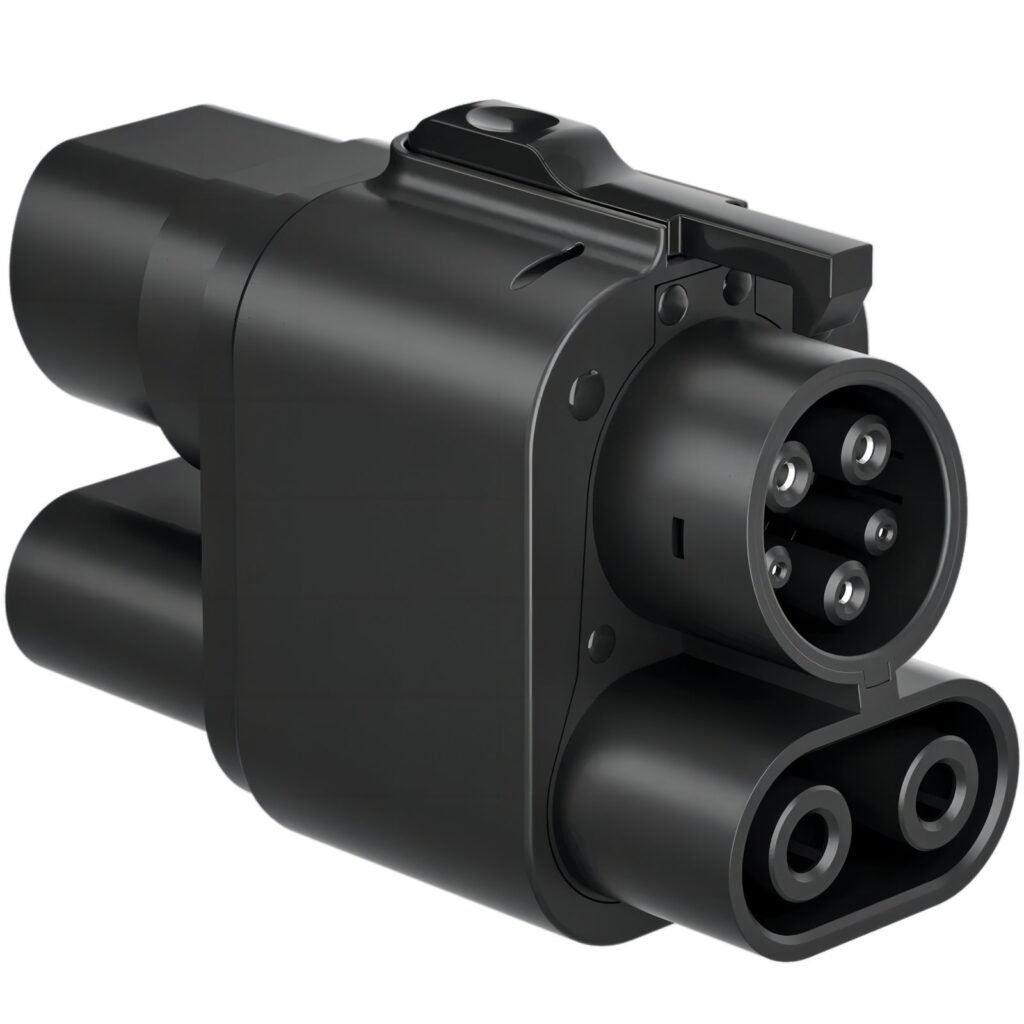 Bezprzewodowy adapter CCS Combo 200A z CCS 1 na CCS 2 do szybkiego ładowania - 200 Amperów