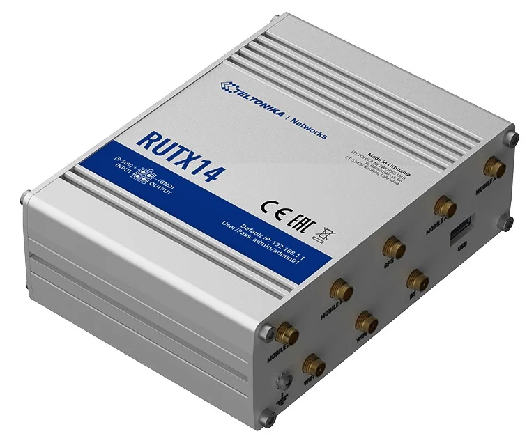 RUTX14 Industrial Cellular Router 4G LTE CAT12 , Dual Sim, WI-FI & BT (Copy) - Image 1