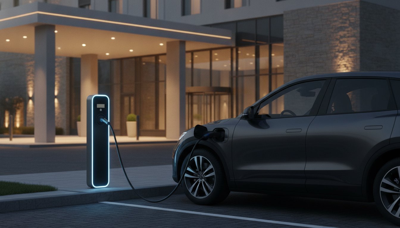 Ładowarka EV dla hoteli z systemem rozliczeniowym: przewodnik po sprzęcie i ROI na 2026 rok