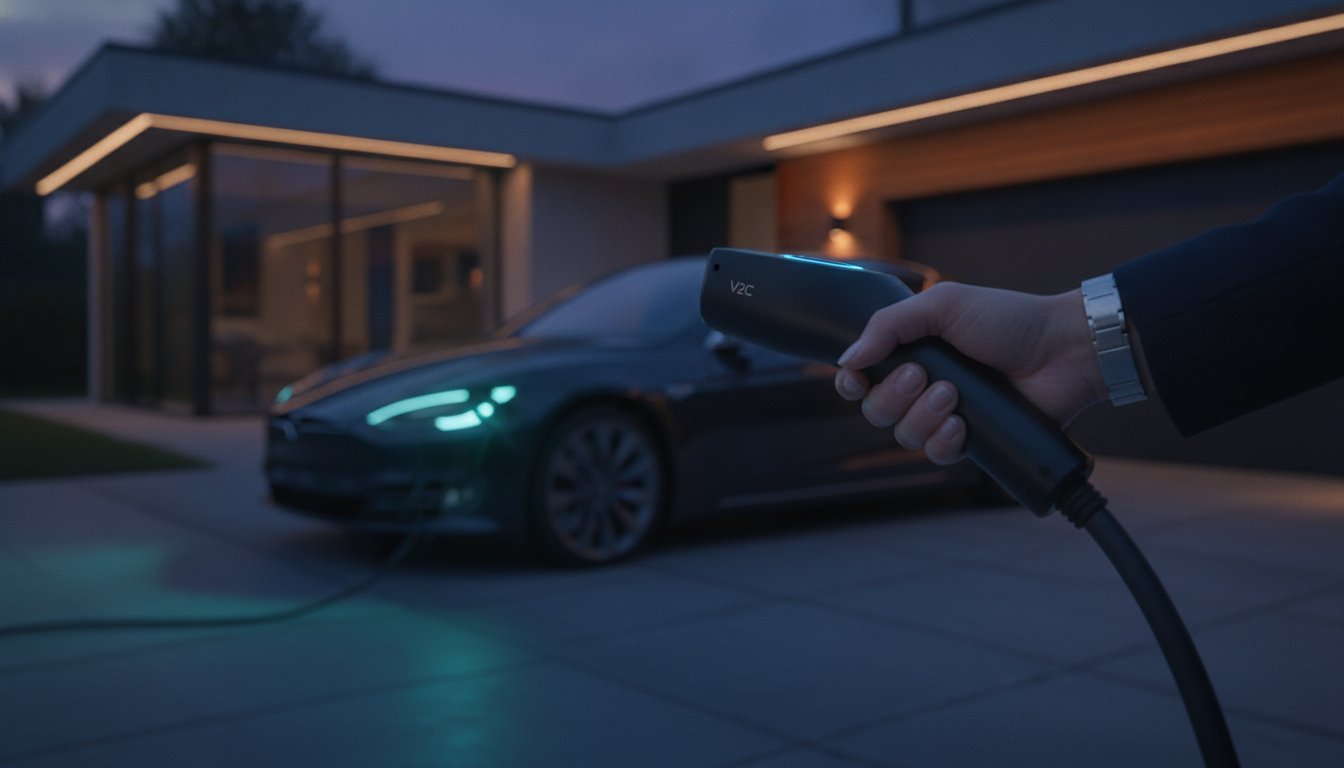 V2C Trydan Tesla Button: Ekskluzywne ładowanie domowe dla Tesli