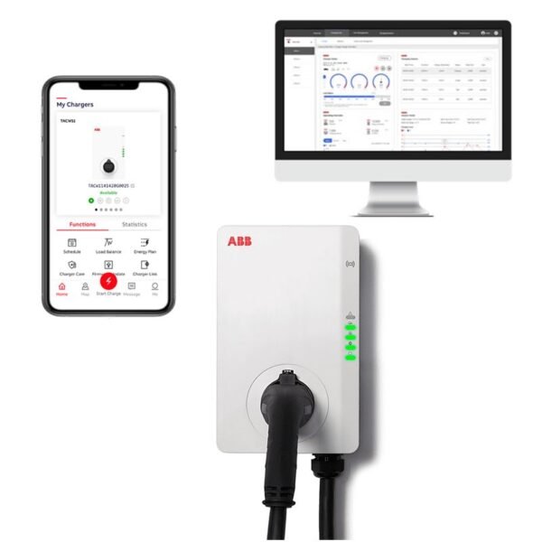 ABB Terra AC 22 kW, Type 2 cable, 4G, RFID + ABB 3P SmartMeter