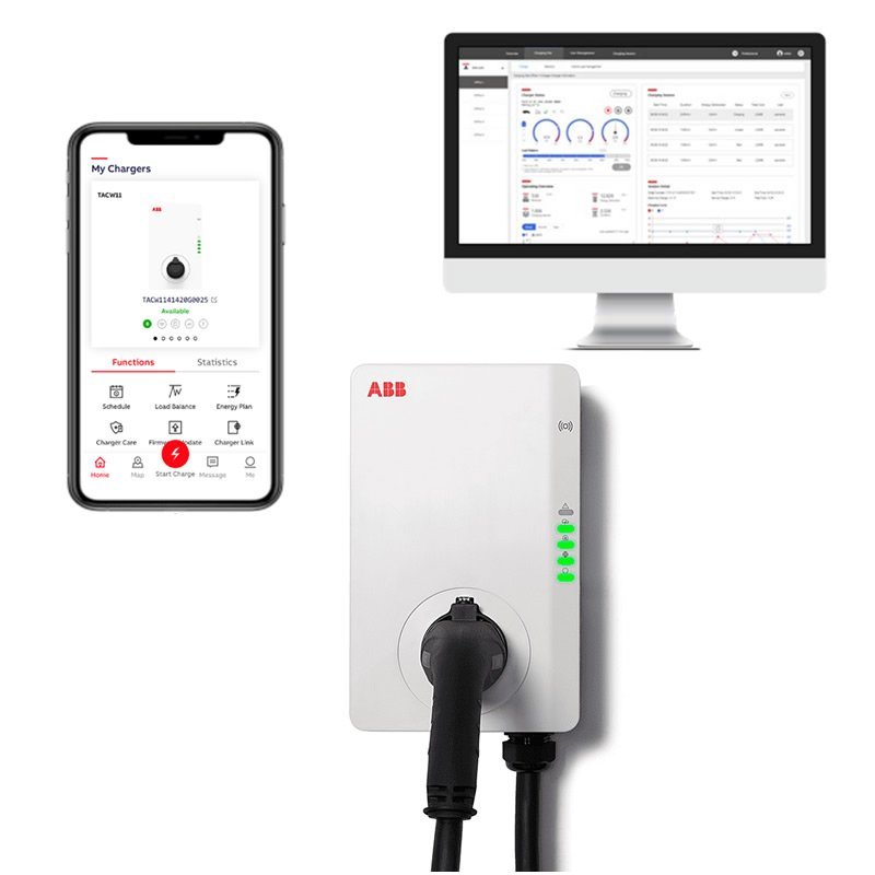 ABB Terra AC 22 kW, Type 2 cable, 4G, RFID + ABB 3P SmartMeter - Image 2