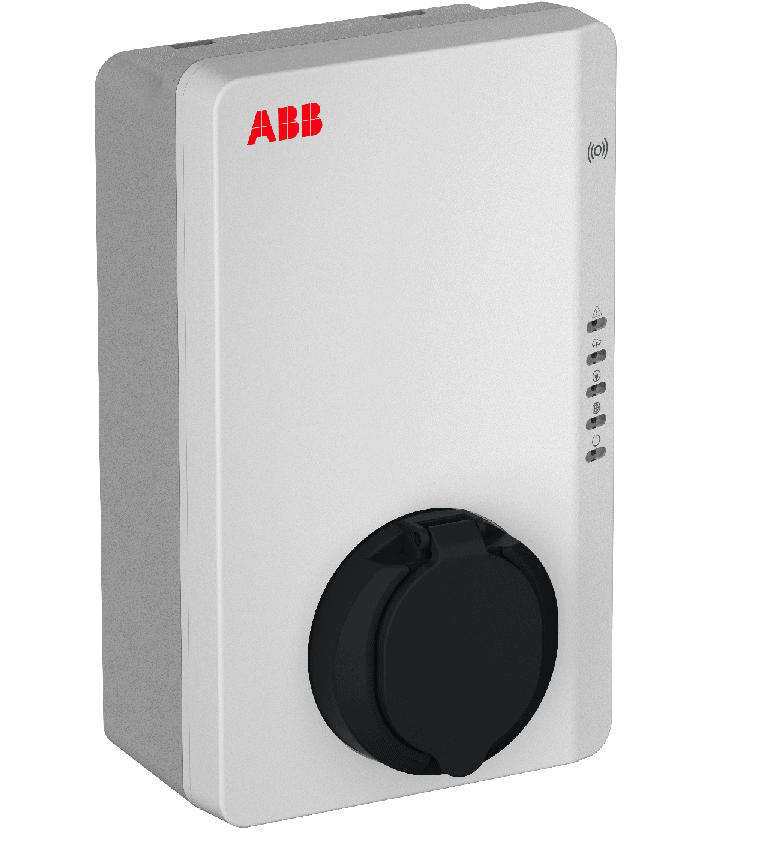 2x ABB Terra AC 22 kW socket with steel pedestal - Image 2