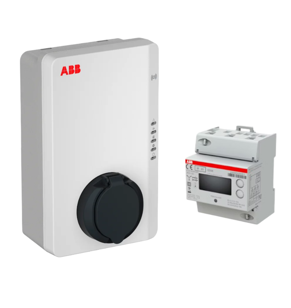 ABB Terra AC - 22 kW, Type 2 socket with shutter & RFID + SmartMeter - Image 1