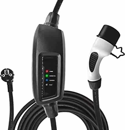 DUOSIDA EV charging cable portable - Type 2 to schuko with controlbox 16A