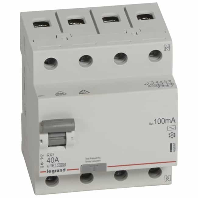 Legrand RCD - 4P 400 V~ - 40 A - 30 mA - AC type - Image 1