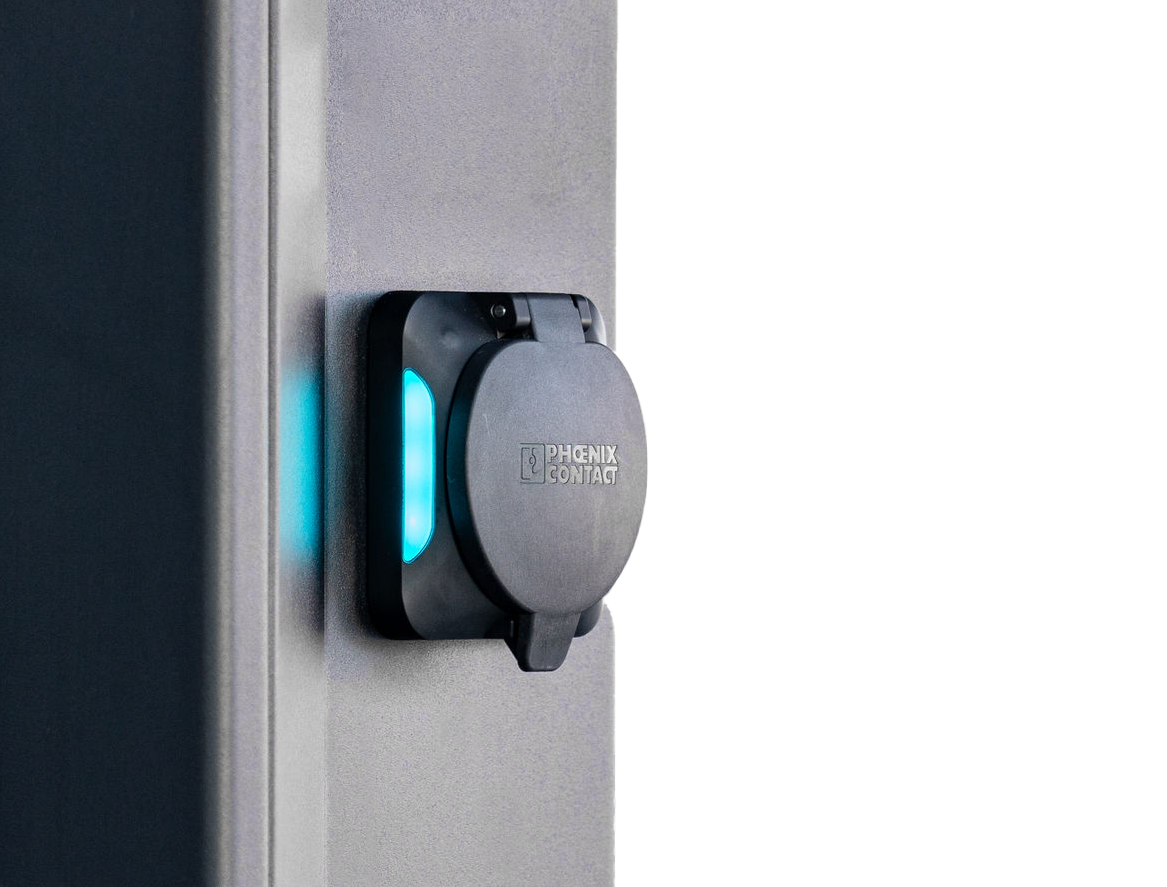 V2C POLE PRO socket (2×22 kW), 8'' Display, 4G, LAN/Wifi, RFID - Image 5
