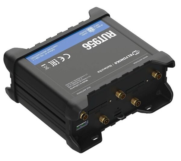 RUT956 Industrial Cellular Router, 4G LTE (Cat 4), 3G, 2G, Wifi