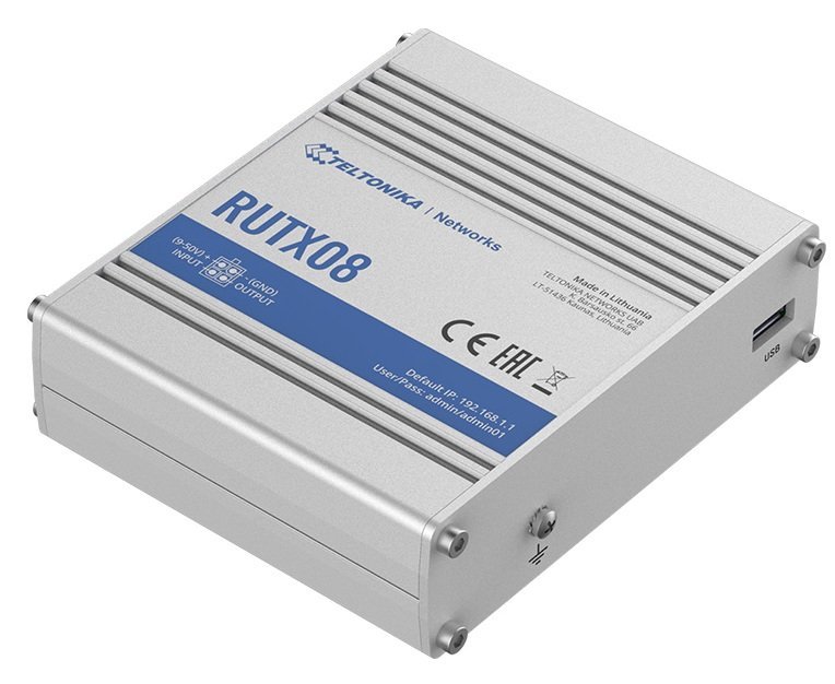 RUTX08 Industrial Ethernet Router, 4 x Gigabit Ethernet, VPN - Image 1