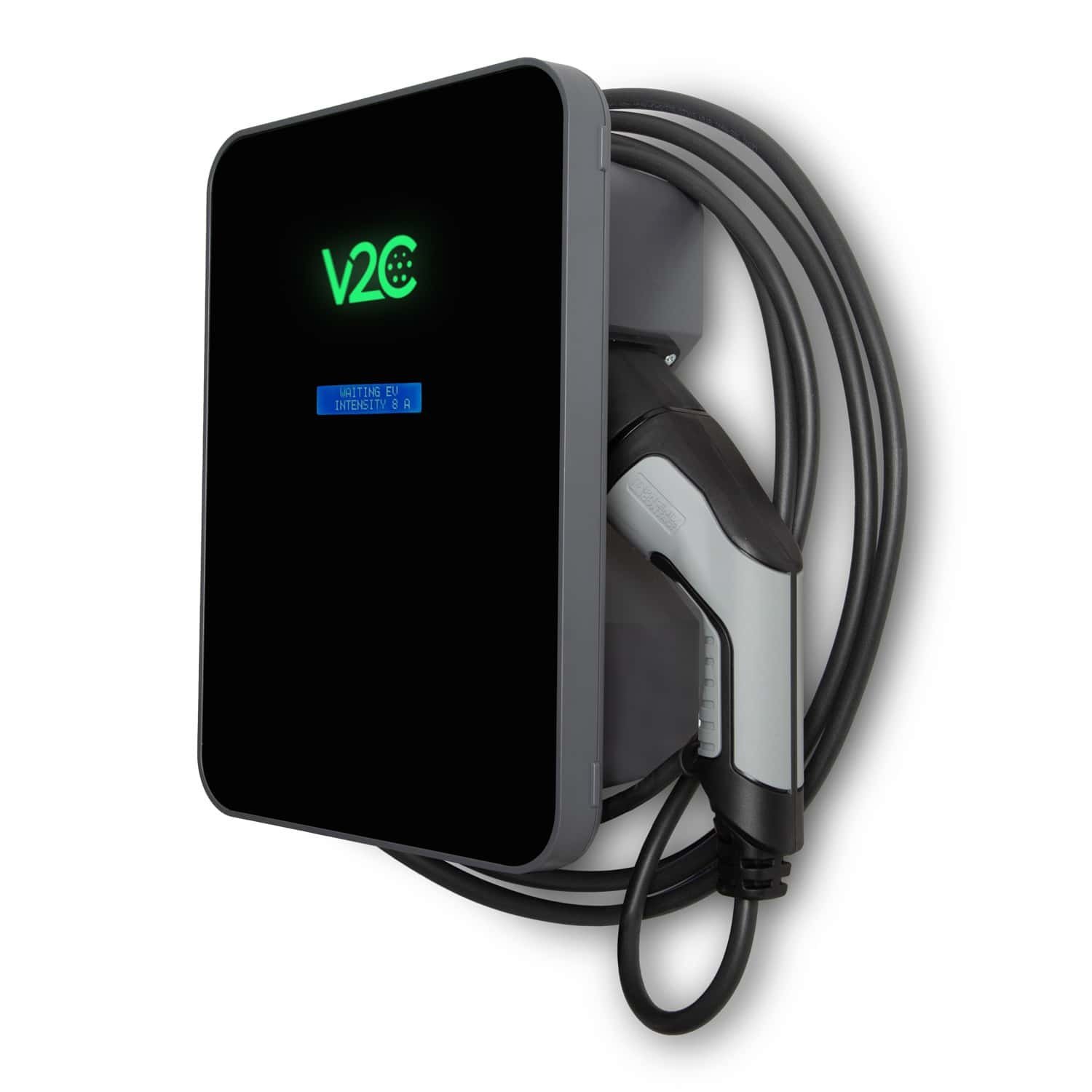 V2C Trydan 22kW Solar - Display, 3 Phase, 10meter Type 2 cable, Black - Image 3