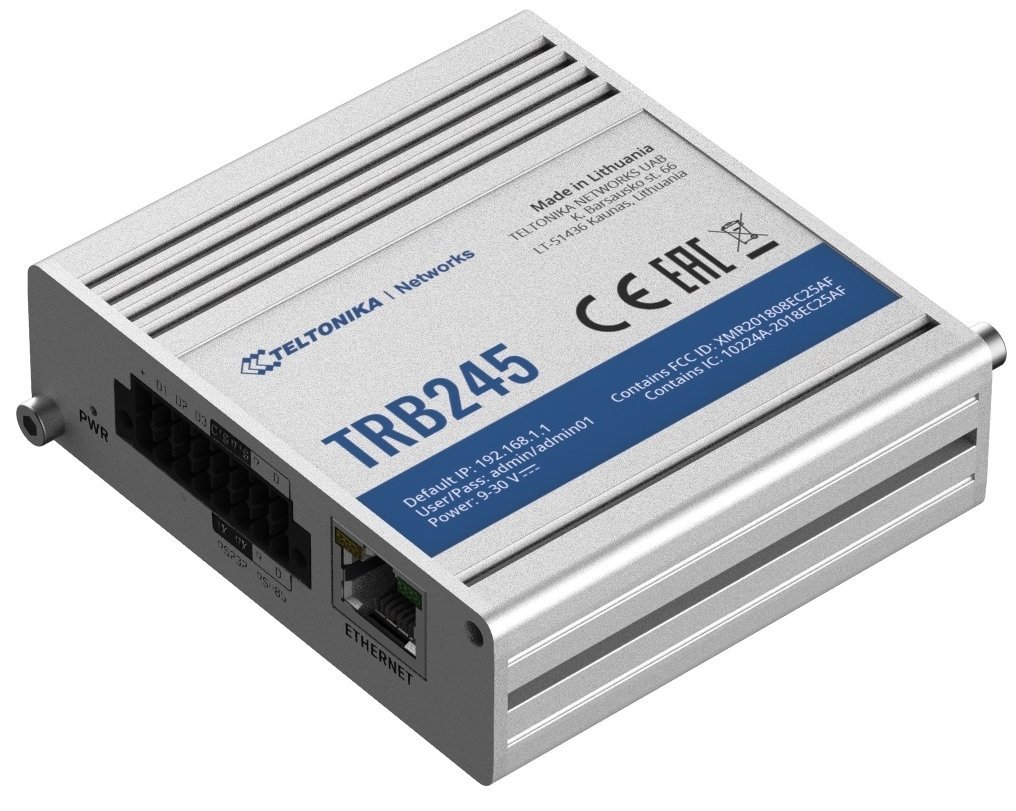 TRB245 Industrial Rugged LTE Gateway 4G/LTE (Cat 4), 3G, 2G, Dual Sim - Image 3
