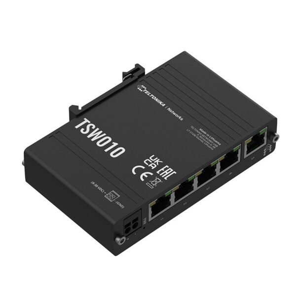 TSW010 DIN RAIL SWITCH Rail bracket, Plug and Play