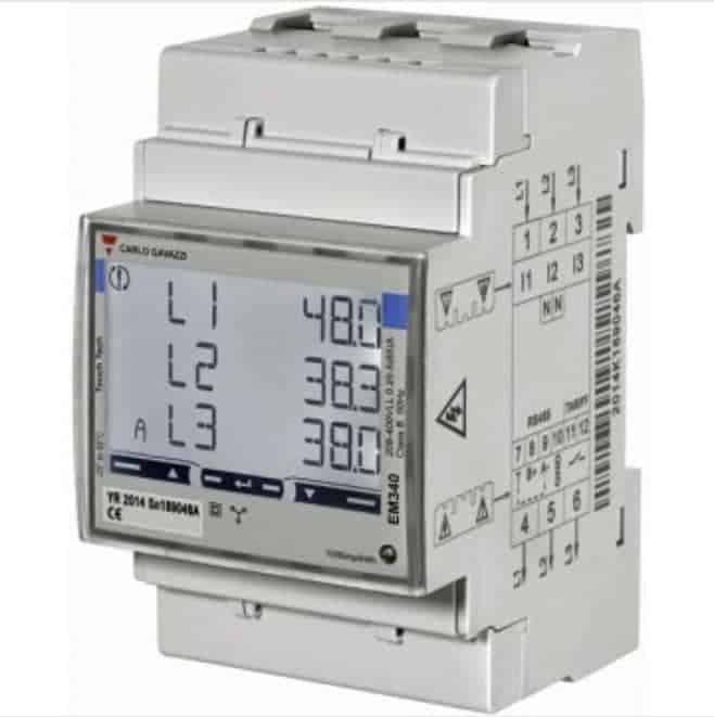 Wallbox Smart Meter Carlo Gavazzi EM340 MID Three-phase up to 65A - Image 1