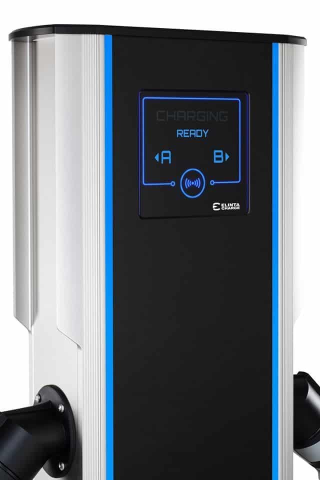 ELINTA CHARGE CITYCHARGE V2 Plus - 2×22 kW Type 2 cables, 4G / LAN / Wifi / RFID - Image 3