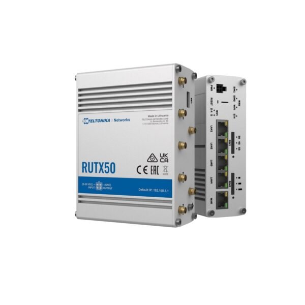 Teltonika RUTX50 Industrial Cellular Router 5G 4G (LTE) Cat.20