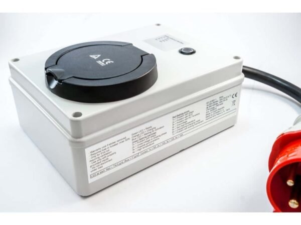 22kW portable wallbox Type 2 socket with CEE plug