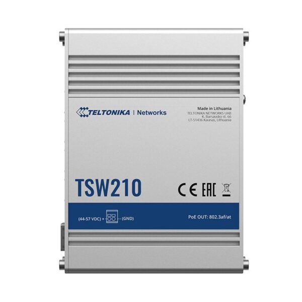 TSW210 Unmanaged Industrial Switch 8 x Gigabit Ethernet ports, 2 x SFP ports