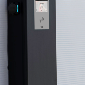 v2c-POLE-cut.png V2C POLE Wallbox socket (2×22 kW), 8'' Display, 4G, LAN/Wifi, RFID