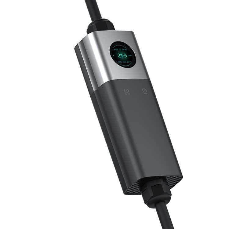 portable charger with DISPLAY control box 22kW (3X32A), TYPE2-CEE RED, 32A x 3phases, 5m - Image 2